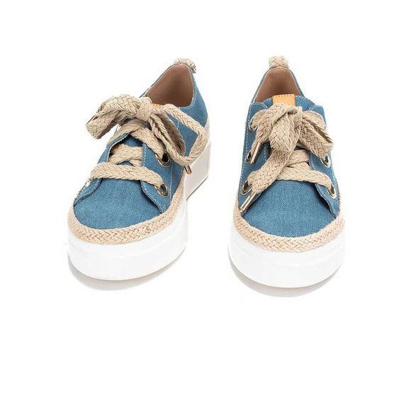 Yellow Box Holland Platform Tennie Shoe - Picture 2 of 3